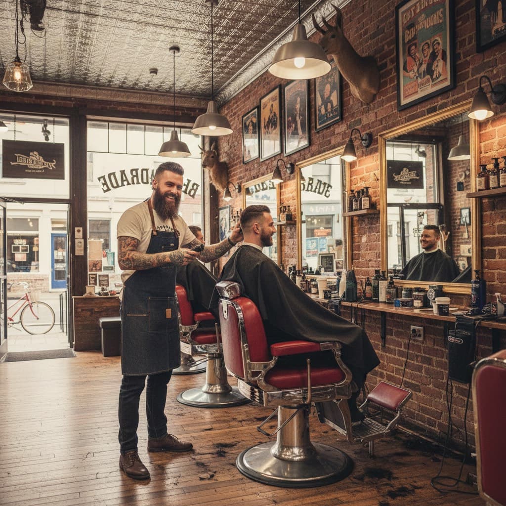 A salon professional preparing for a client appointment
